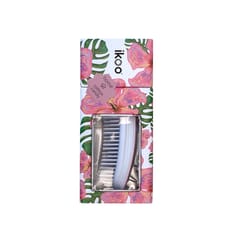 ikoo Detangling, Scalp Massaging Hair Brush (Cotton Candy - White Bristles)