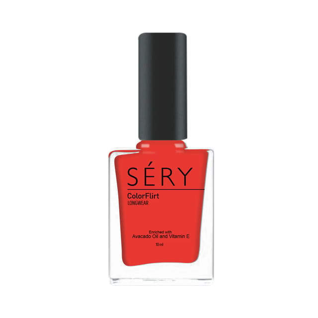 SERY ColorFlirt Nail Paint  Orange Punch, 10 ml